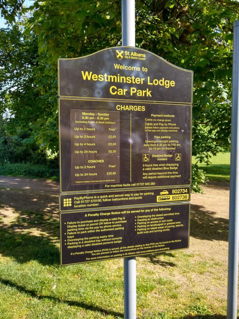 Westminster Lodge Parking Charges
